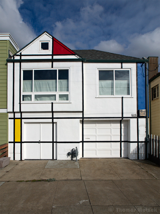 House with Mondrian-Inspired Design, San Francisco, California, 2011