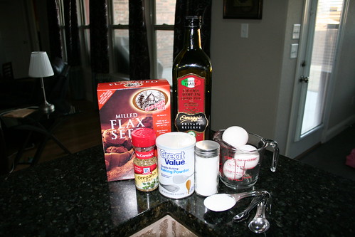 Ingredients for the Flaxseed Pizza Crust