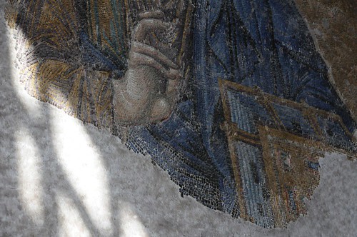 Edge of mosaic panel