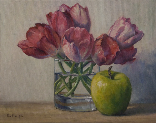 20110128 tulips and apple 8x10