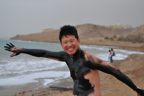 Body art, Dead Sea (Jordan)