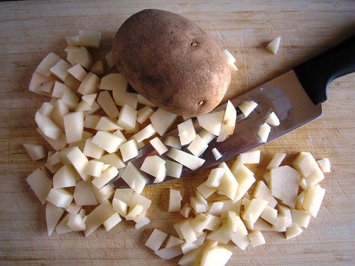 Dicing potato