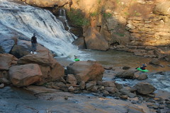 Kayakers at Reedy Falls