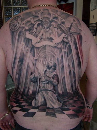Templar Knight Backpiece Tattoo Flickr Photo Sharing knights templar tattoos