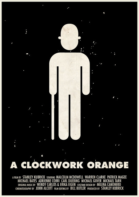 'A Clockwork Orange' pictogram movie poster