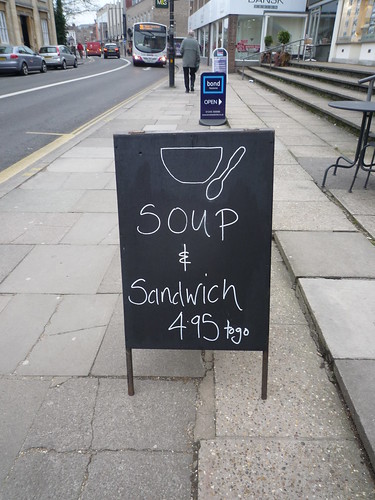 Canteen soup & sandwich
