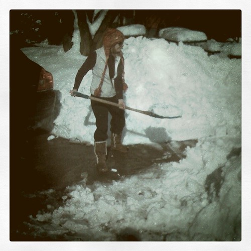 Jen and her shovel