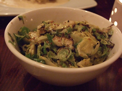 Shaved Brussels Sprouts with truffle mustard