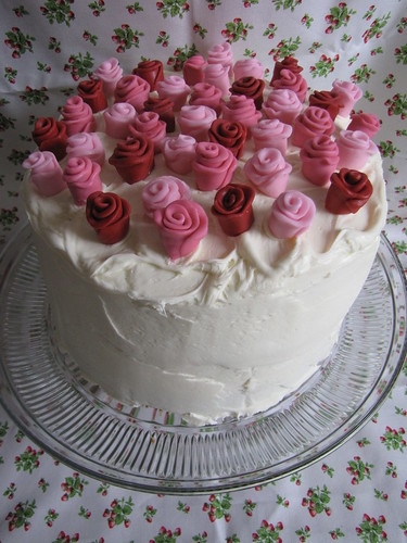 Roses and Heart cake 20111