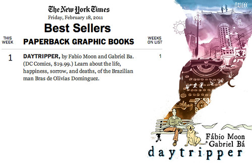 Daytripper #1 on NYT best seller list