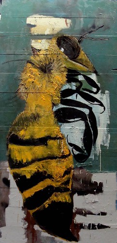 Bee painting by Jay Carrier