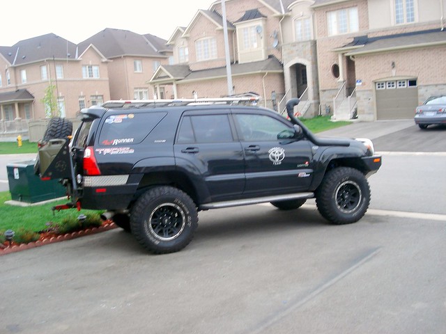 four offroad 4x4 toyota 4runner wheeling lifted