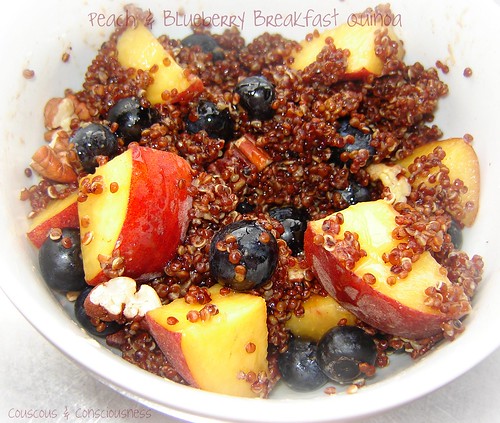 Peach & Blueberry Breakfast Quinoa 1