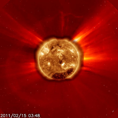 Large Flare and CME