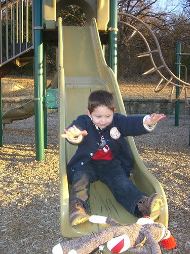 Zach and Dad @ The Park 2-12-11