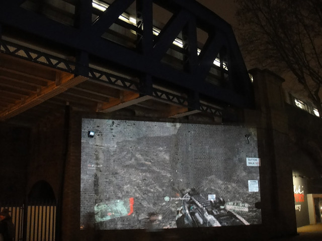 Crysis 2 Live Alien Invasion - Projections around London, 15/03/11