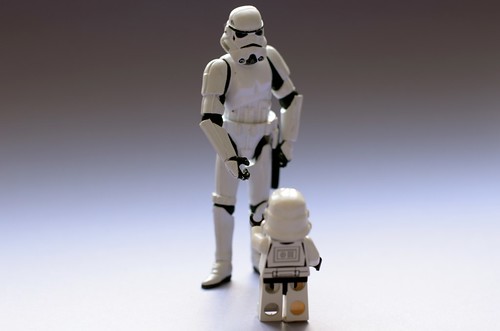 The Mini and Big Stormtrooper