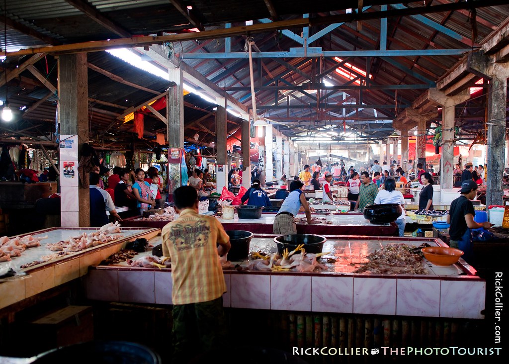 View of the Aertembaga Market in Bitung, North Sulawesi, Indonesia