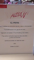 Restaurante Aizian - Hotel Meliá Bilbao - Menú Ejecutivo II