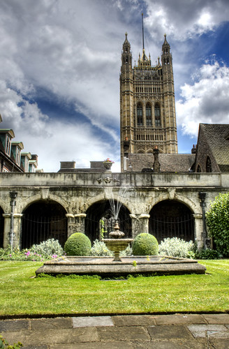Westminster Abbey Patio. Londo. Patio de la abadía de Westminster