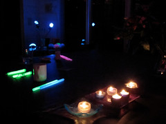 candles and glowsticks