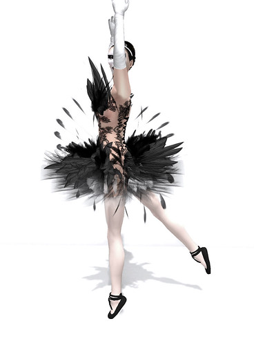black swan ballerina costume. lack swan ballerina costume. lack swan ballerina costume. Skin: [FC] Nina