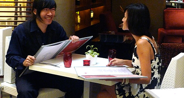 Steven Lim on a date with Holly Jean
