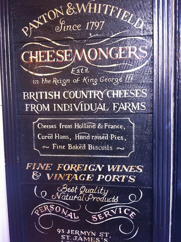 cheese mongers paxton & Whitfields