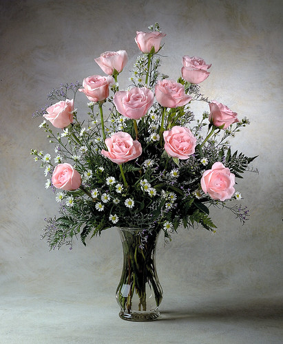 pink rose flower arrangements. Formal Flower Arrangement