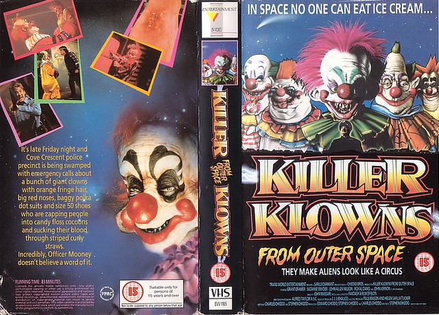 KILLER CLOWNS FROM OUTER SPACE (VHS Box Art)
