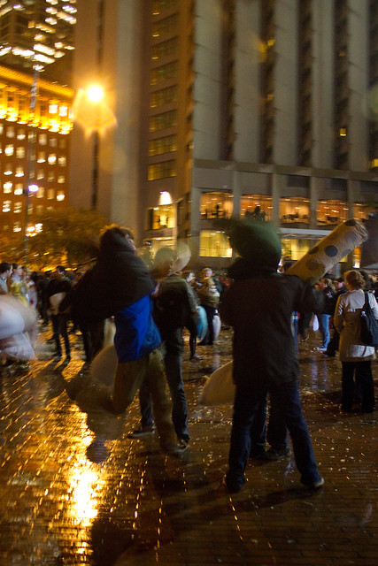 Valentine's Day Pillow Fight 2011: jump attack
