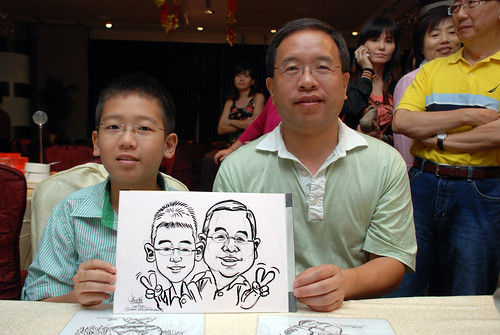 caricature live sketching for OCBC Securities - 6