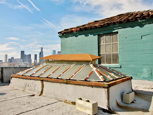 los angeles skyline wallpaper. Rooftop – Downtown LA Skyline