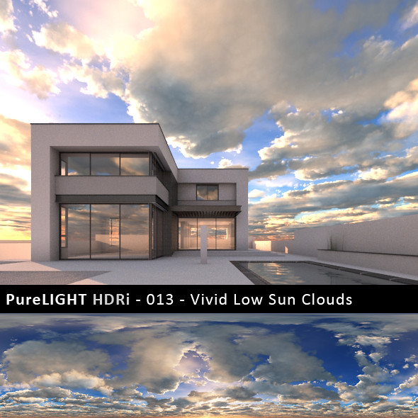 PureLIGHT HDRi 013 - Vivid Sun Clouds
