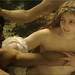 Nymphs and Satyr by Bouguereau detail