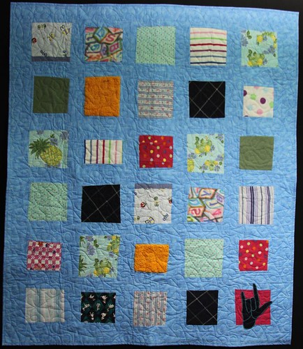 recycled clothing quilt, memory quilt, mamaka mills