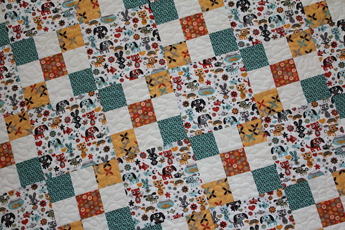 Max and Whiskers Baby Quilt Close Up