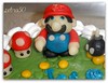 Mario suslemeli marsepein kapli yas pasta