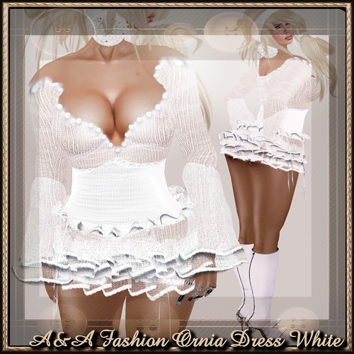 A&A Fashion Ornia Dress White