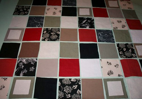 Work in Progress2 (linen block quilt)
