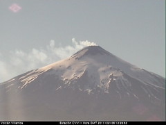 UFO Sighting over Volcano Villarrica, Chile of...