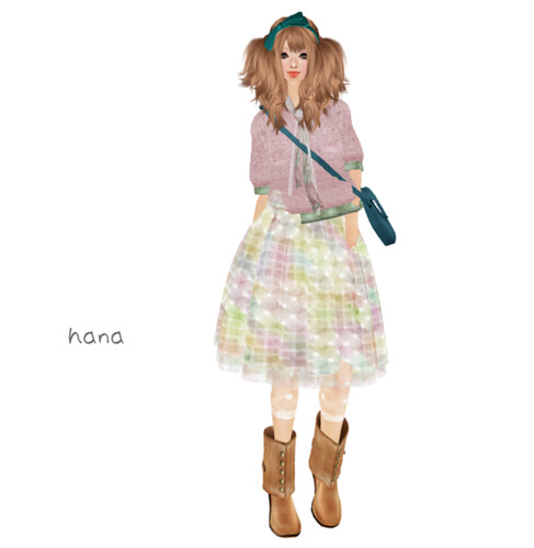 *evergreen*Retoro skirt(March-group gift)
