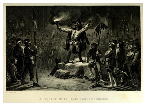 022-Ataque a Nuestra Señora por los truhanes-Notre-Dame de Paris 1844- edicion Perrotin Garnier Frères