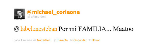 el tweet de Michael Corleone a Belen esteban