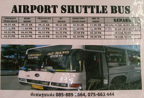 Расписание автобуса Ао Нанг-Аэропорт