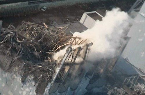 "fukushima #3 steam rises"