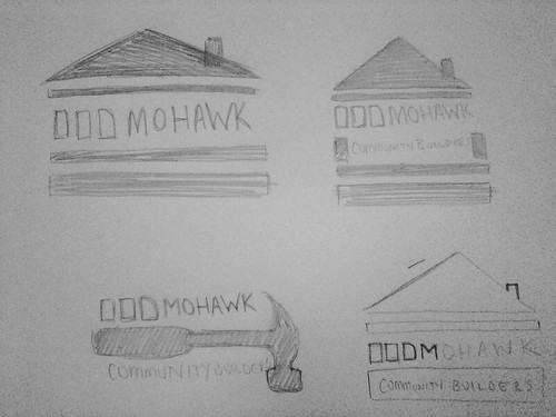Mohawk Community Builders Rough Logo's