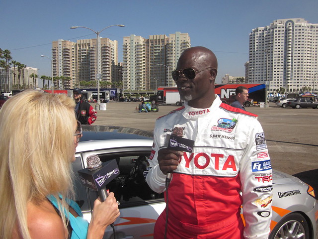Jennifer Lexon, Djimon Hounsou, Toyota Grand Prix Celebrity Race 2011