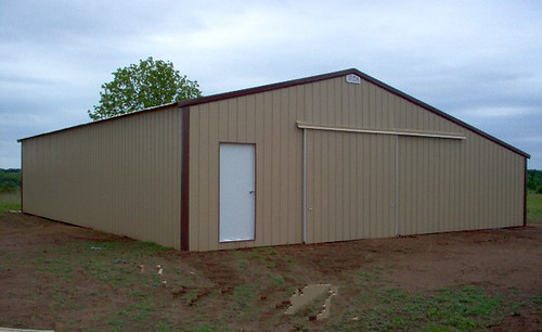Storage Buildings - 01 - 30x50x12 enclosed w/ 1-15x50 shed Whitehouse ...
