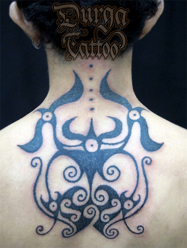 top part dayak backpiece tattoo durgatattoo Tags original tattoo